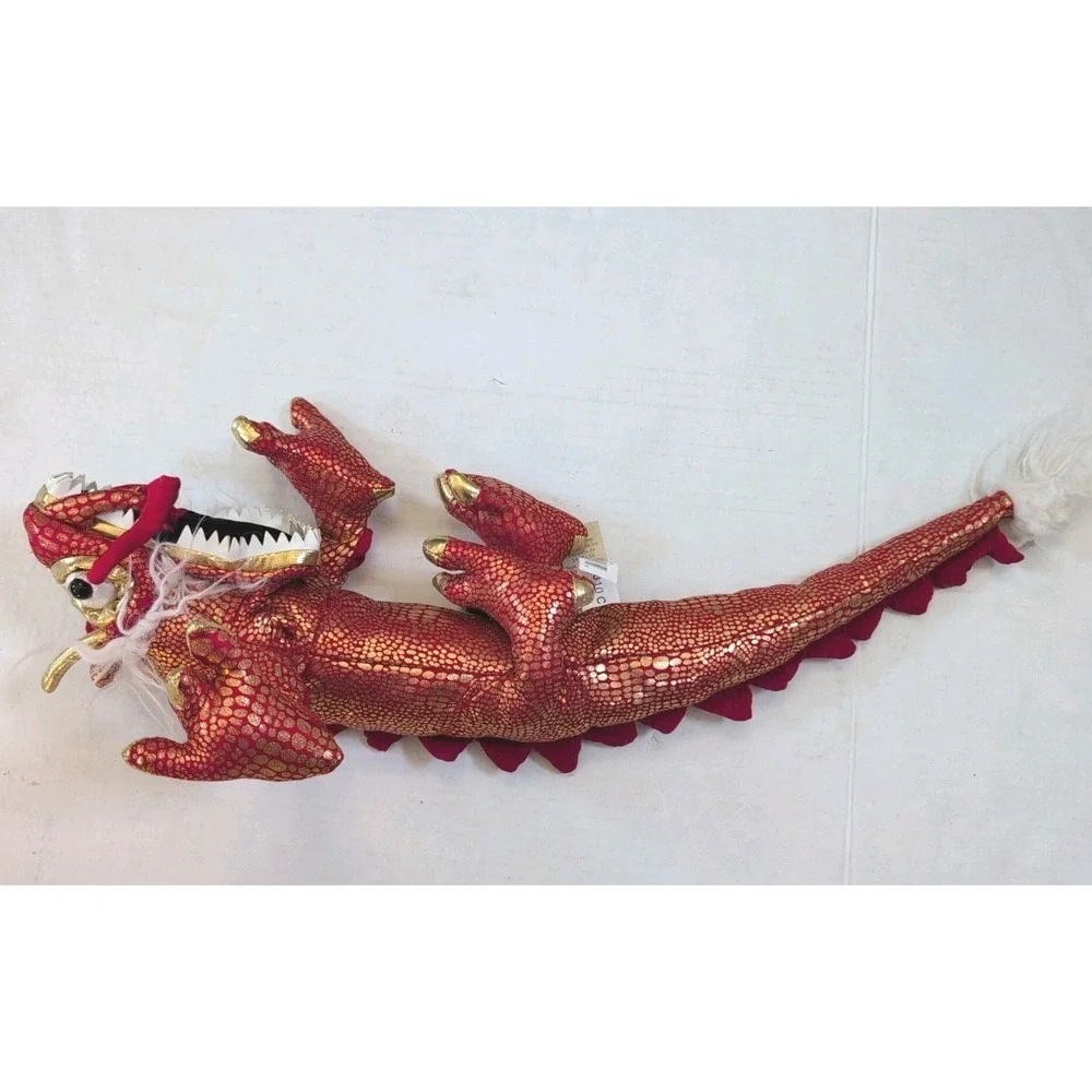 Folkmanis‎ Hand Puppet Chinese Dragon Small Red Gold 23